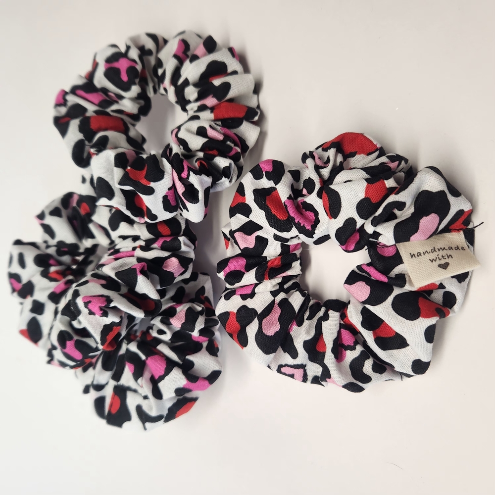 Handmade Multicolor Scrunchie Set - Picture 2 of 3